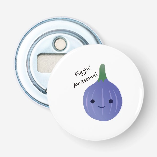 Figgin Fantastisk Fig Pun Flasköppnare (Framsidan)