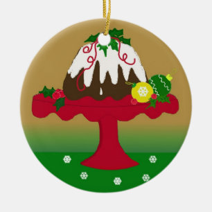 Figgy Pudding Julgransprydnad Keramik
