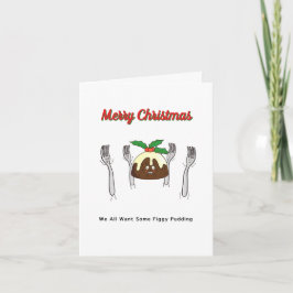 Figgy pudding, rolig, God jul Kort