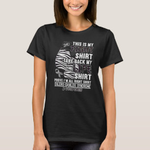 Figh I Zebra Ribbon I Ehlers Danlos Syndrome 1 T Shirt