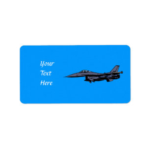 Fighaj Jet Adressetikett