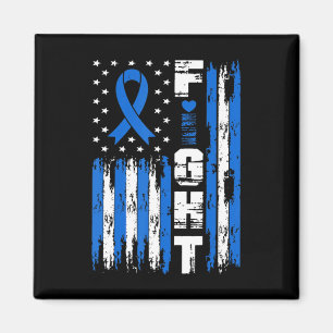 Fight Ataxi Awareness Patriotic USA American Flagg Magnet