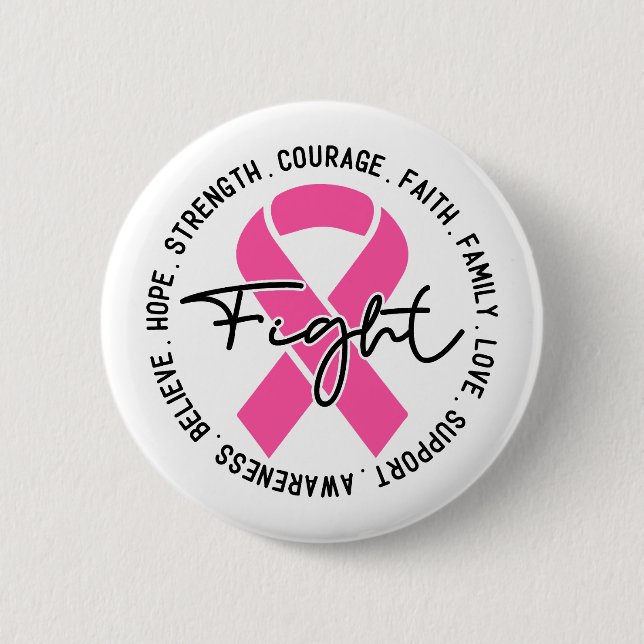 Fight Breast Cancer Awareness Knapp (Framsida)