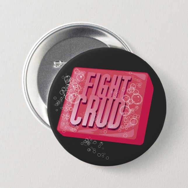 Fight Crud Knapp (Framsida & baksida)