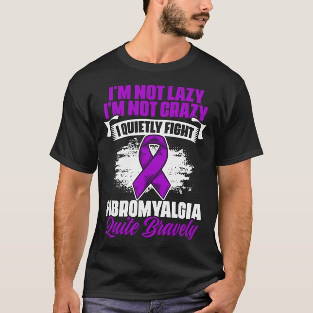 Fight Fibromyalgia Fibro Survivor Fibromyalgia Aw T Shirt (Framsida)