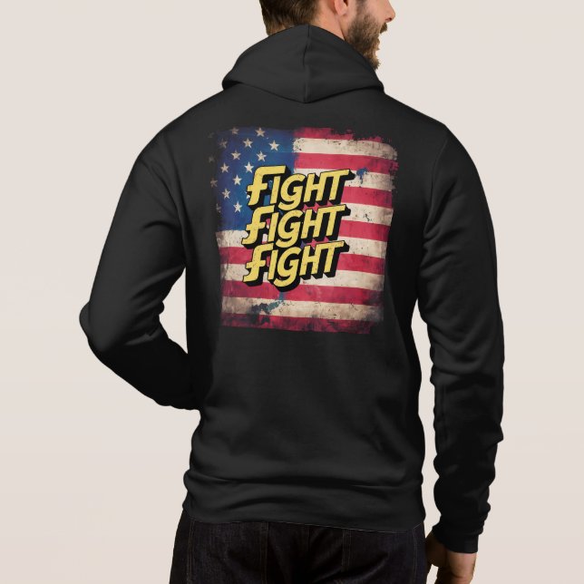 Fight Fight Fight - élection Donal Trump T Shirt (Baksida)