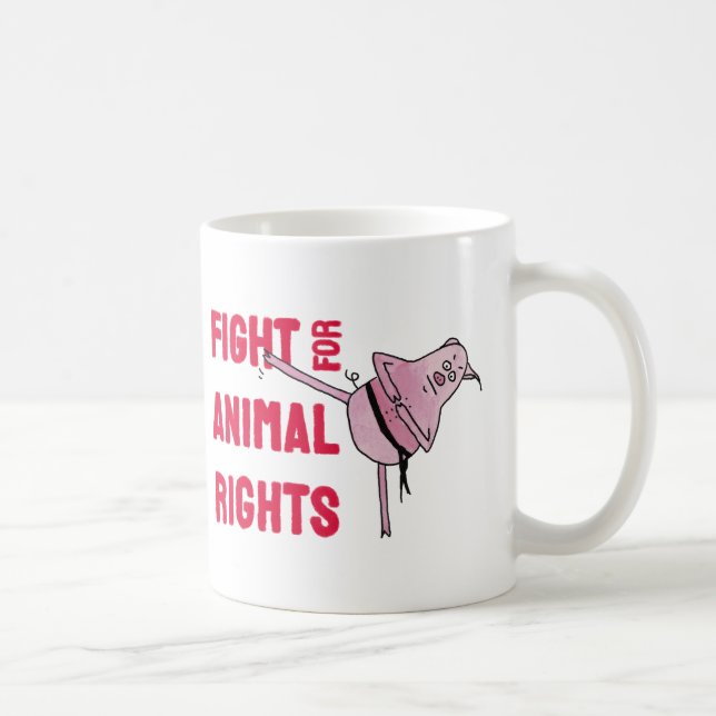 Fight for Animal Rights Kaffemugg (Höger)