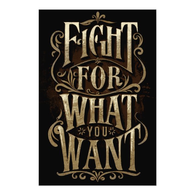 Fight for what you want fototryck (Framsidan)