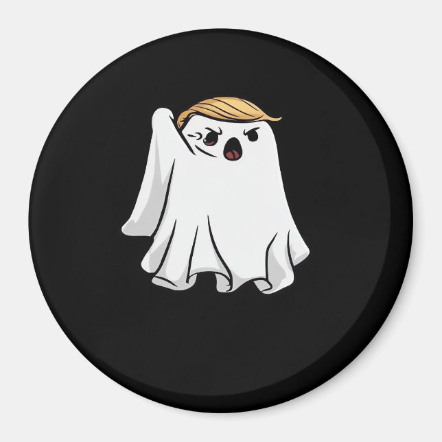 Fight Funny Halloween Trumpkin Magnet (Framsidan)