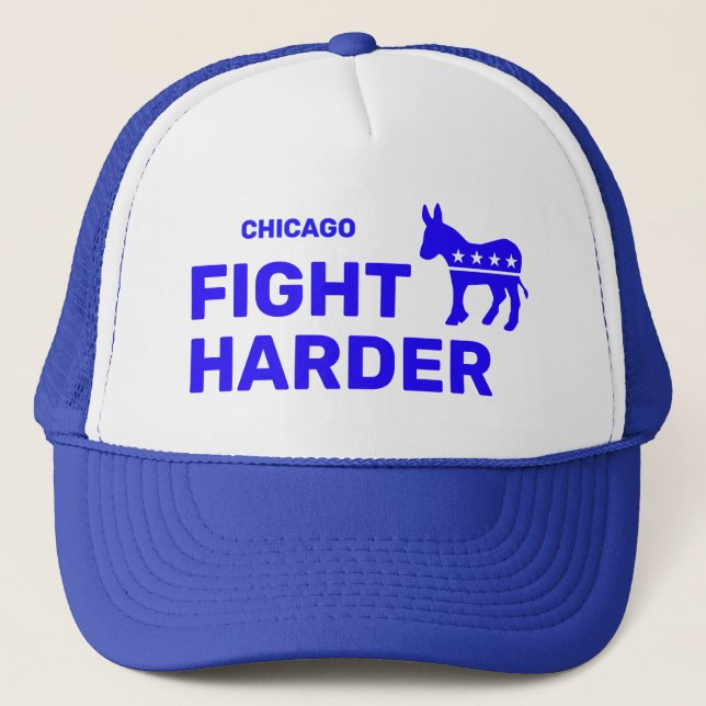 Fight Harder™ Truckerhatt (Anpassa den!) Keps (Framsida)