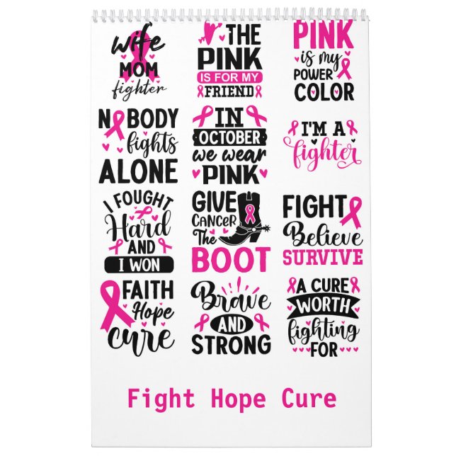 Fight Hope Cure Kalender (Omslag)