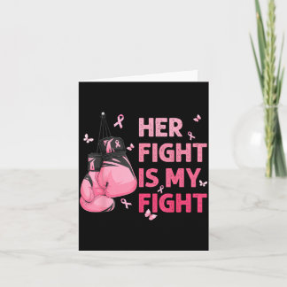 Fight Is Fight Bröstcancer Medvetenhet Suprt Squad Kort