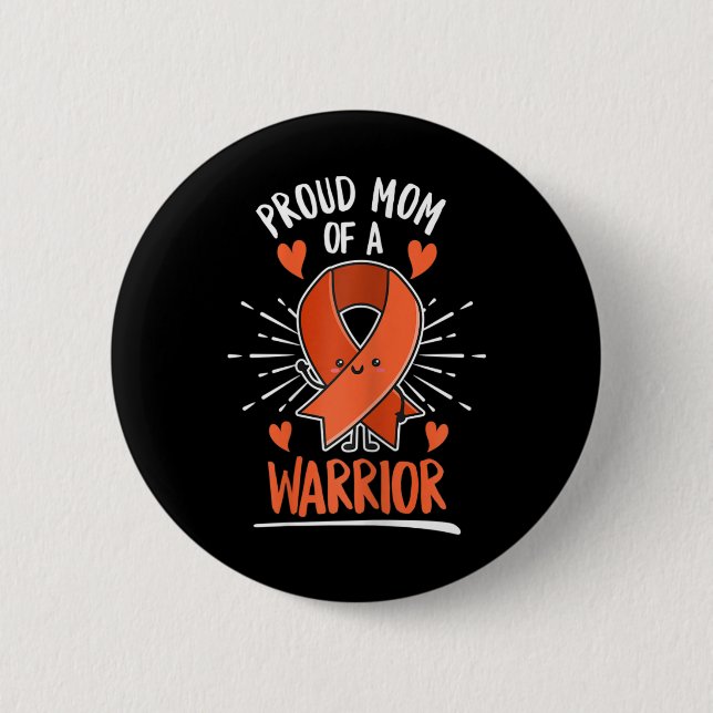Fight Leukemia Design För En Mor Till En Krigare  Knapp (Framsida)