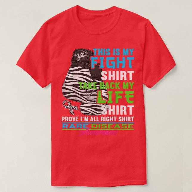Fight Shirt I Zebra Ribbon I Awareness of Sällsynt T (Design framsida)