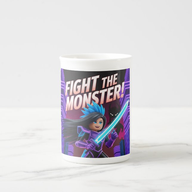 Fight the monster  benporslin mugg (Framsidan)