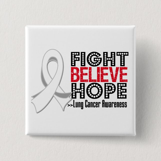 Fight Tro Hope - Lung Cancer Knapp (Framsida)