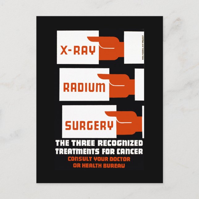 Fight X-Ray, Radium, Surgery Vykort (Framsida)