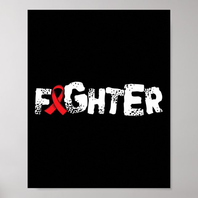 Fighter1- Objekt för medvetandegörande av sicklece Poster (Framsidan)