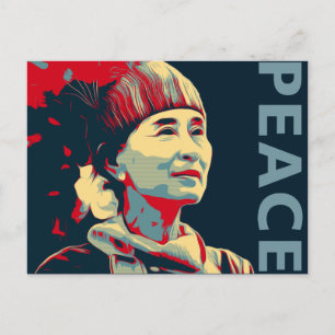 FIGHTER - Aung San Suu Kyi Anpassningsbar vykort