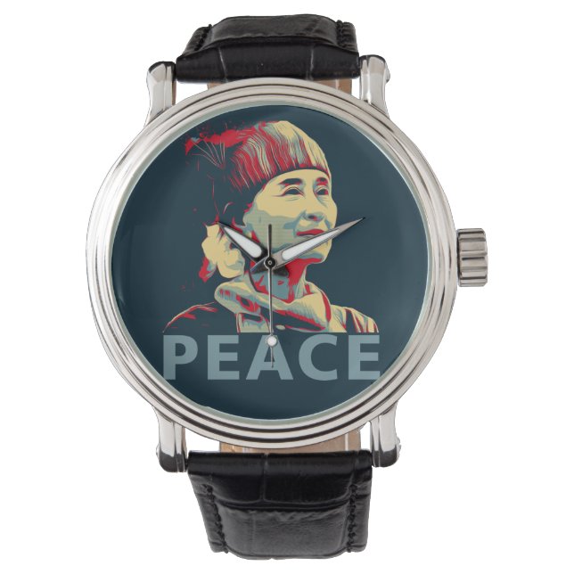 FIGHTER - Aung San Suu Kyi | Anpassningsbar Watch Armbandsur (Framsida)