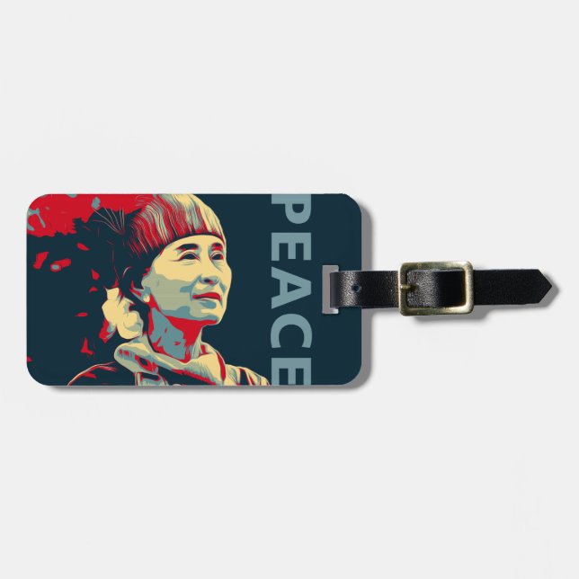FIGHTER - Aung San Suu Kyi |Anpassningsbarnas resa Bagagebricka (Horisontell Framsida)