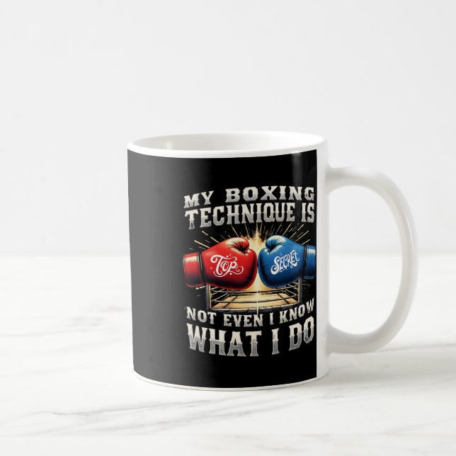 Fighter Boxing Glove - Funny Gym Quote - Retro Bo Kaffemugg (Höger)