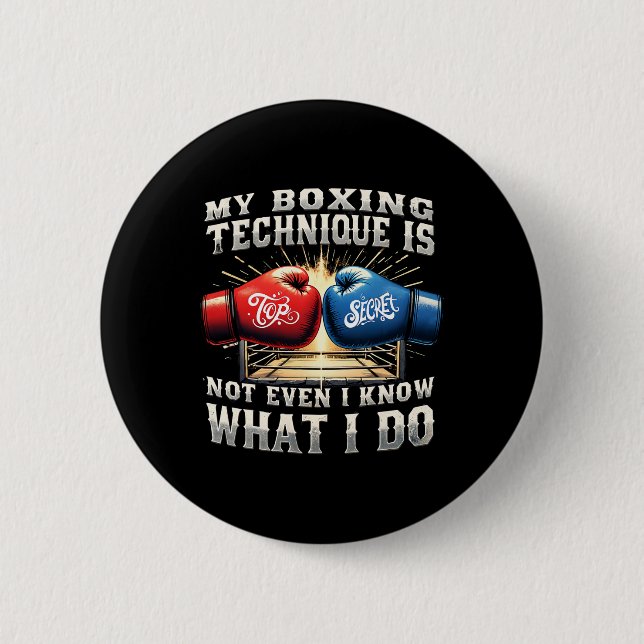 Fighter Boxing Glove - Funny Gym Quote - Retro Bo Knapp (Framsida)