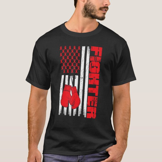 Fighter Boxing, USA Kick Boxing, US Boxing, Amerik T Shirt (Framsida)