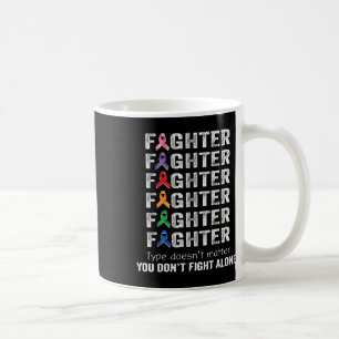Fighter Canceröverlevare Medvetenhet Världscancerd Kaffemugg
