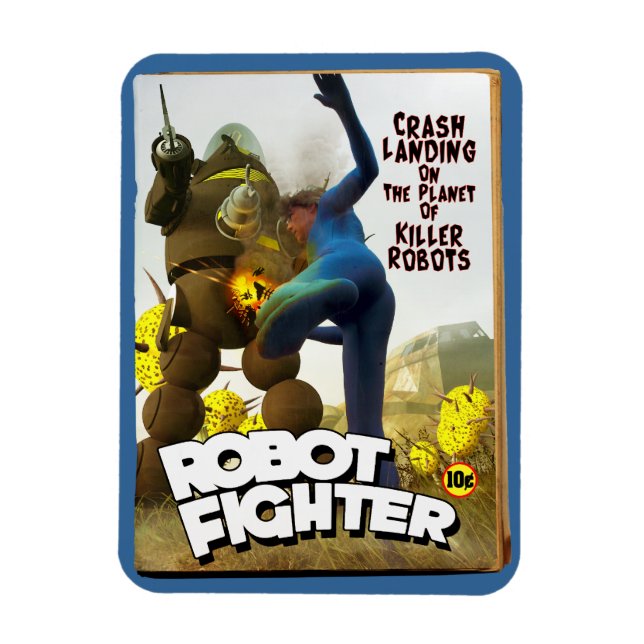Fighter Fake Pulp Cover 2 Magnet (Vertikal)