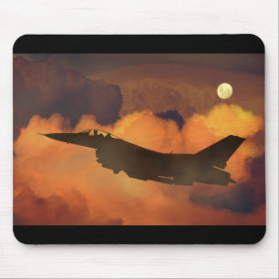 Fighter flygplan musmatta