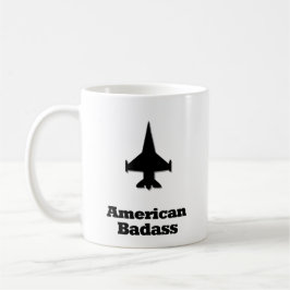 Fighter Jet American Badass Kaffemugg
