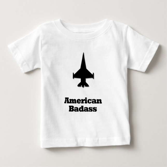 Fighter Jet American Badass T-shirt (Framsida)