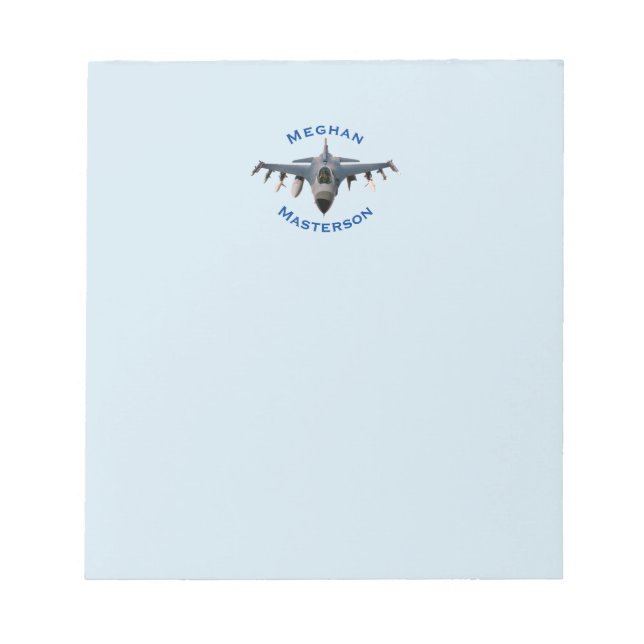 Fighter Jet Anteckningsblock (Framsida)