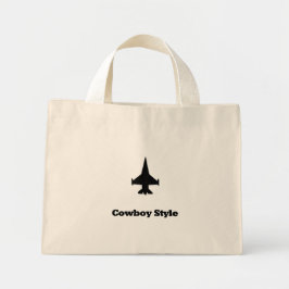 Fighter Jet Cowboy Stil Mini Tygkasse