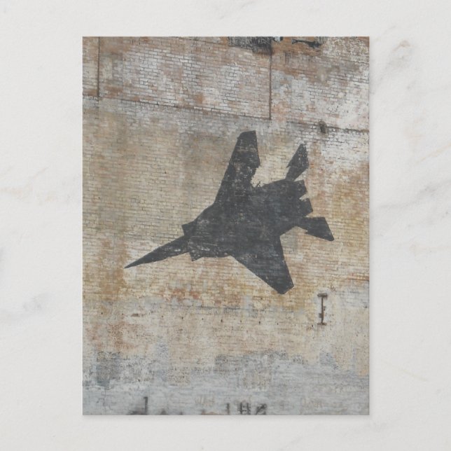 Fighter Jet design Vykort (Framsida)