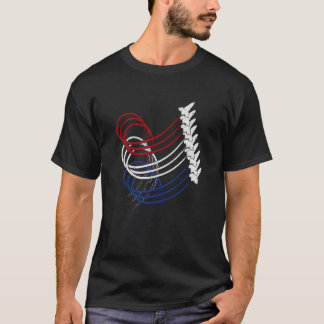 Fighter Jet Flygplan Amerikansk Usa Patriotiskt 4E T Shirt