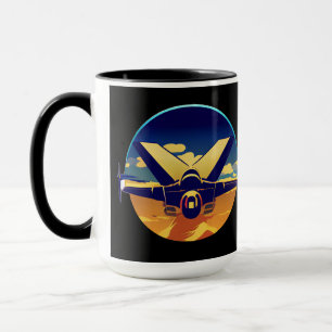 Fighter Jet Flygplan Mugg