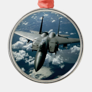Fighter Jet Julgransprydnad Metall