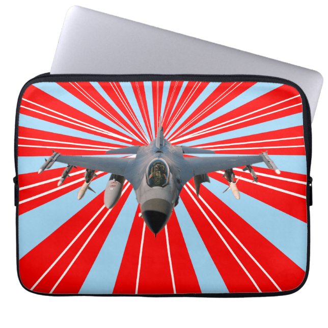 Fighter Jet Laptop Fodral (Framsidan)
