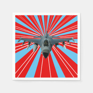 Fighter Jet Pappersservett