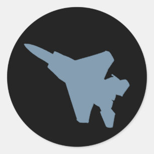Fighter Jet Stickers Runt Klistermärke