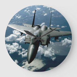 Fighter Jet Stor Klocka
