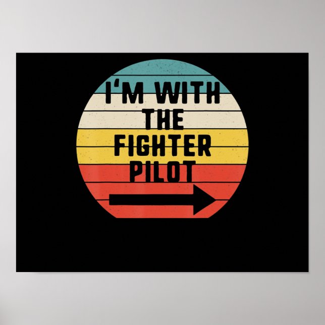 Fighter Pilot Halloween Matching par Gift Poster (Framsidan)