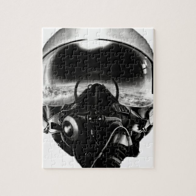 Fighter Pilot Helmet Pussel (Vertikal)