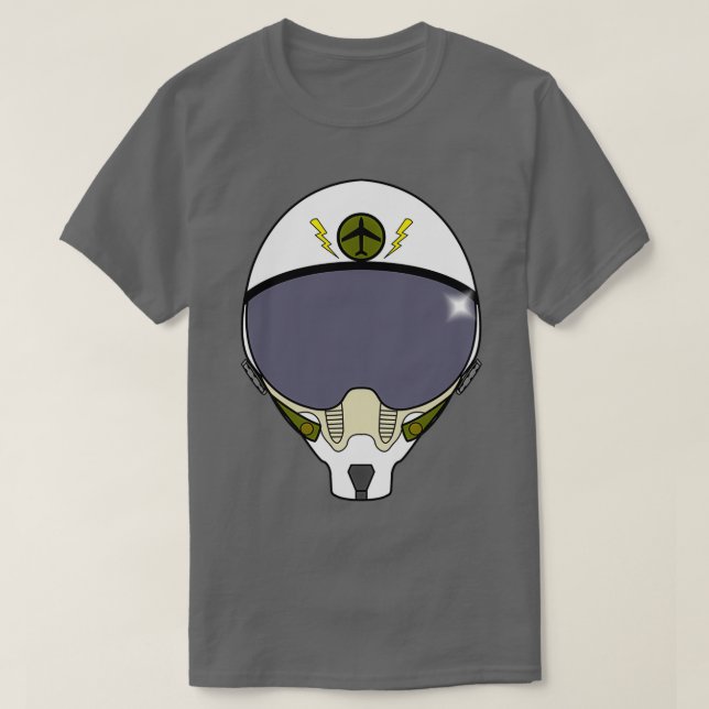 Fighter Pilot Helmet  T Shirt (Design framsida)