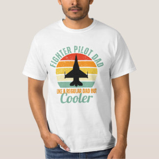 Fighter Pilot Pappa F-16 T Shirt