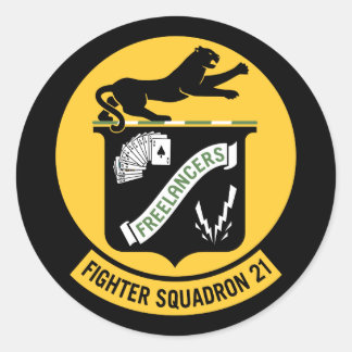 Fighter Squadron tjugoen VF-21 Runt Klistermärke