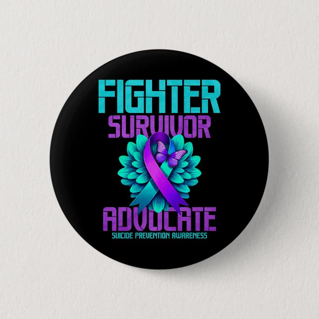 Fighter Survivor Advocate Premium Knapp (Framsida)