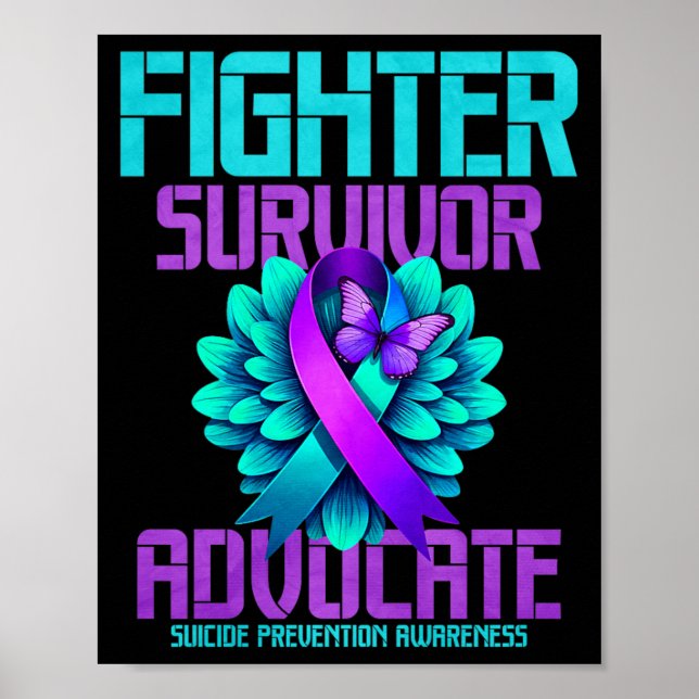Fighter Survivor Advocate Premium Poster (Framsidan)